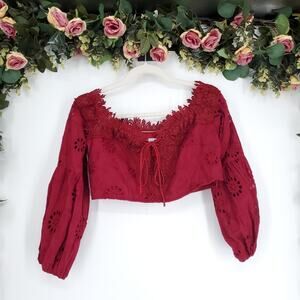 Two Sisters The Label Zia Off Shoulder Cropped Top